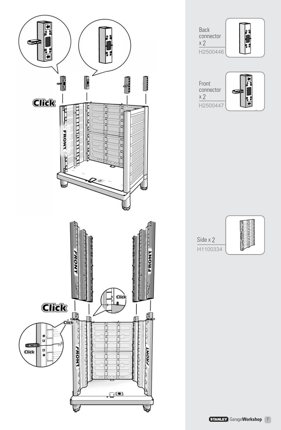 Stanley Black & Decker Stanley Garage Workshop T3 User Manual | Page 7 / 16