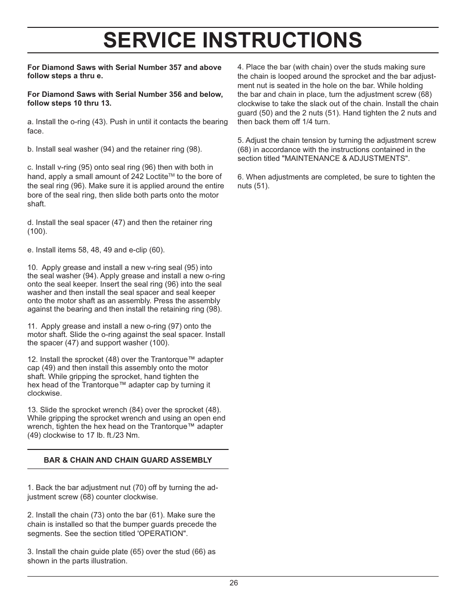 Service instructions | Stanley Black & Decker DS06 User Manual | Page 26 / 33