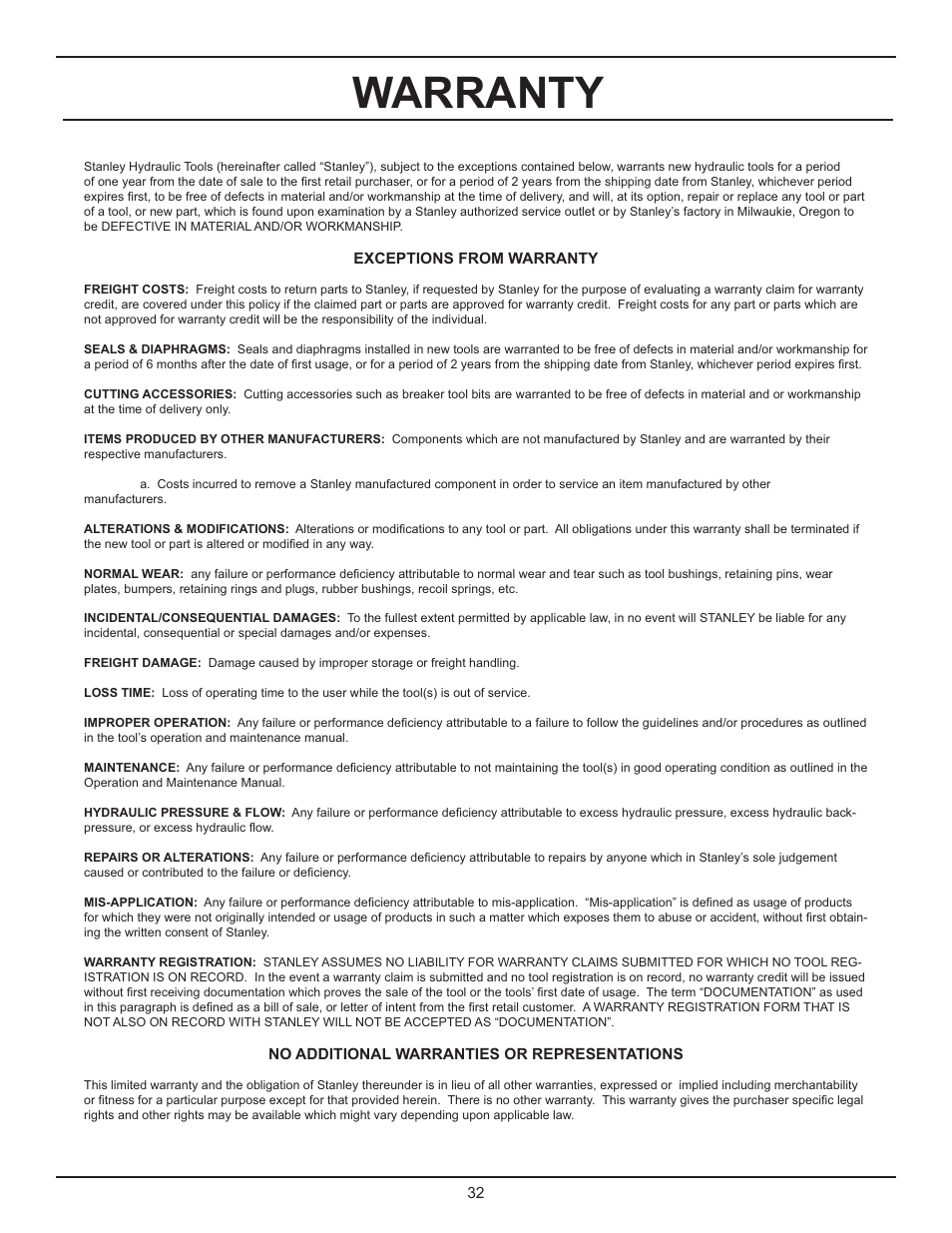 Warranty | Stanley Black & Decker DS06 User Manual | Page 32 / 33