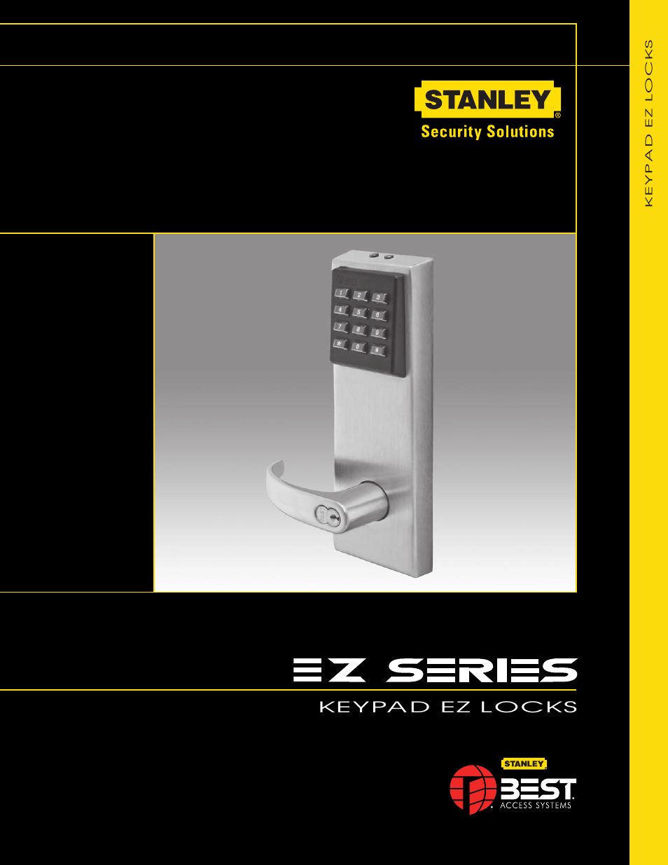 Stanley Black & Decker KEYPAD EZ LOCKS User Manual | 8 pages