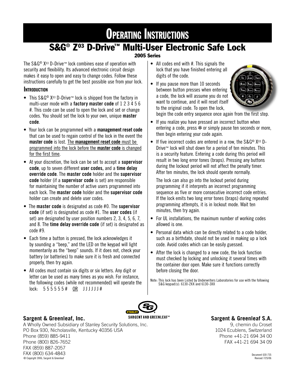 Stanley Black & Decker 2005 Series User Manual | 12 pages