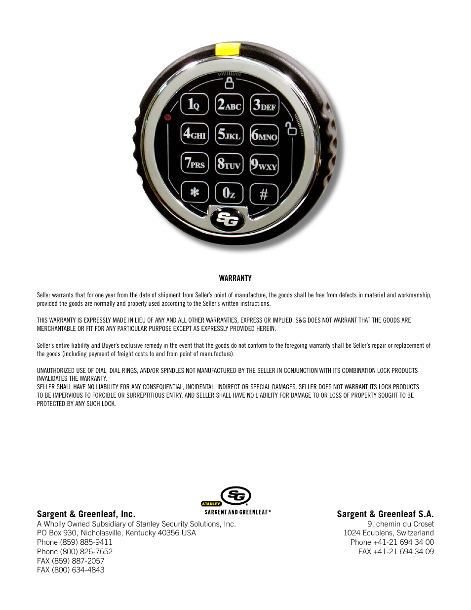 Stanley Black & Decker 2005 Series User Manual | Page 12 / 12