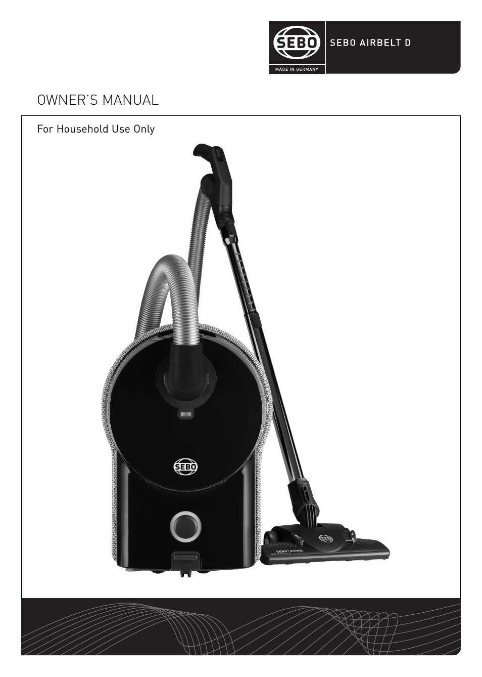 Sebo Airbelt D User Manual | 16 pages