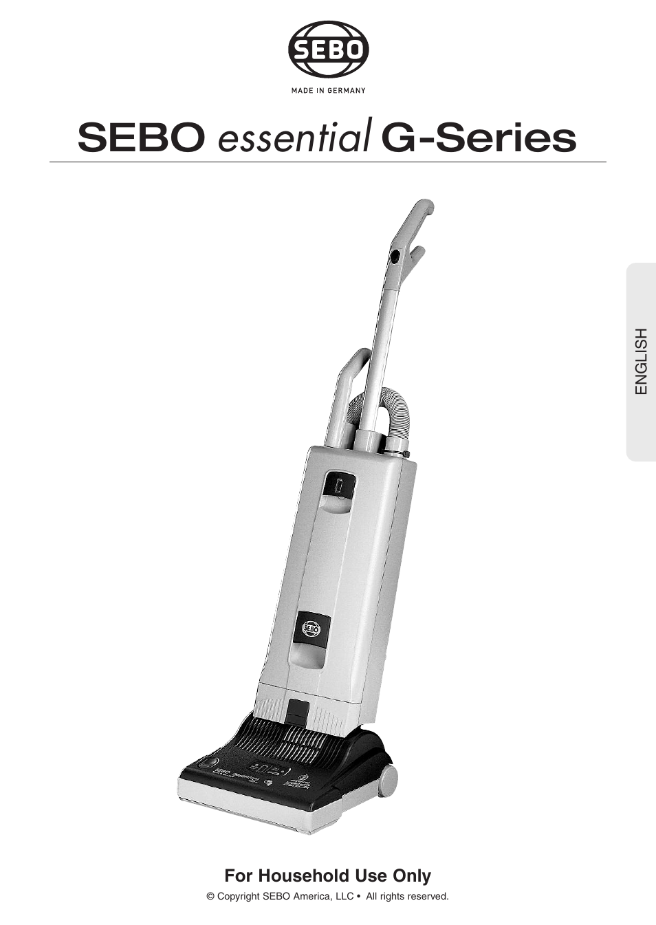 Sebo G-SERIES User Manual | 14 pages