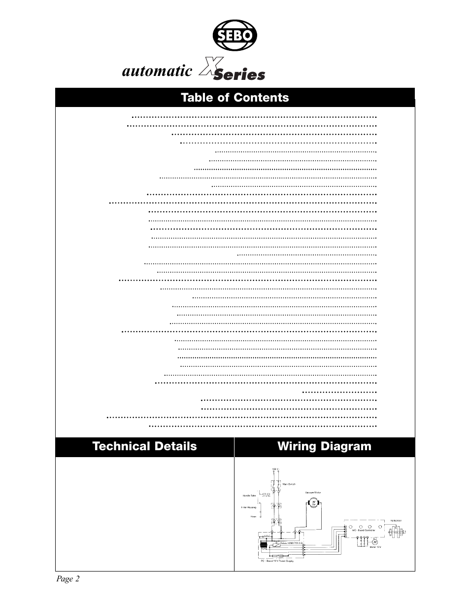 Sebo Automatic X5 User Manual | Page 2 / 14