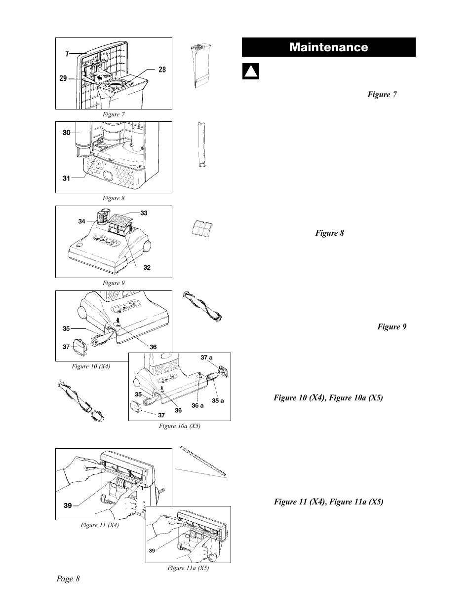 Maintenance | Sebo Automatic X5 User Manual | Page 8 / 14