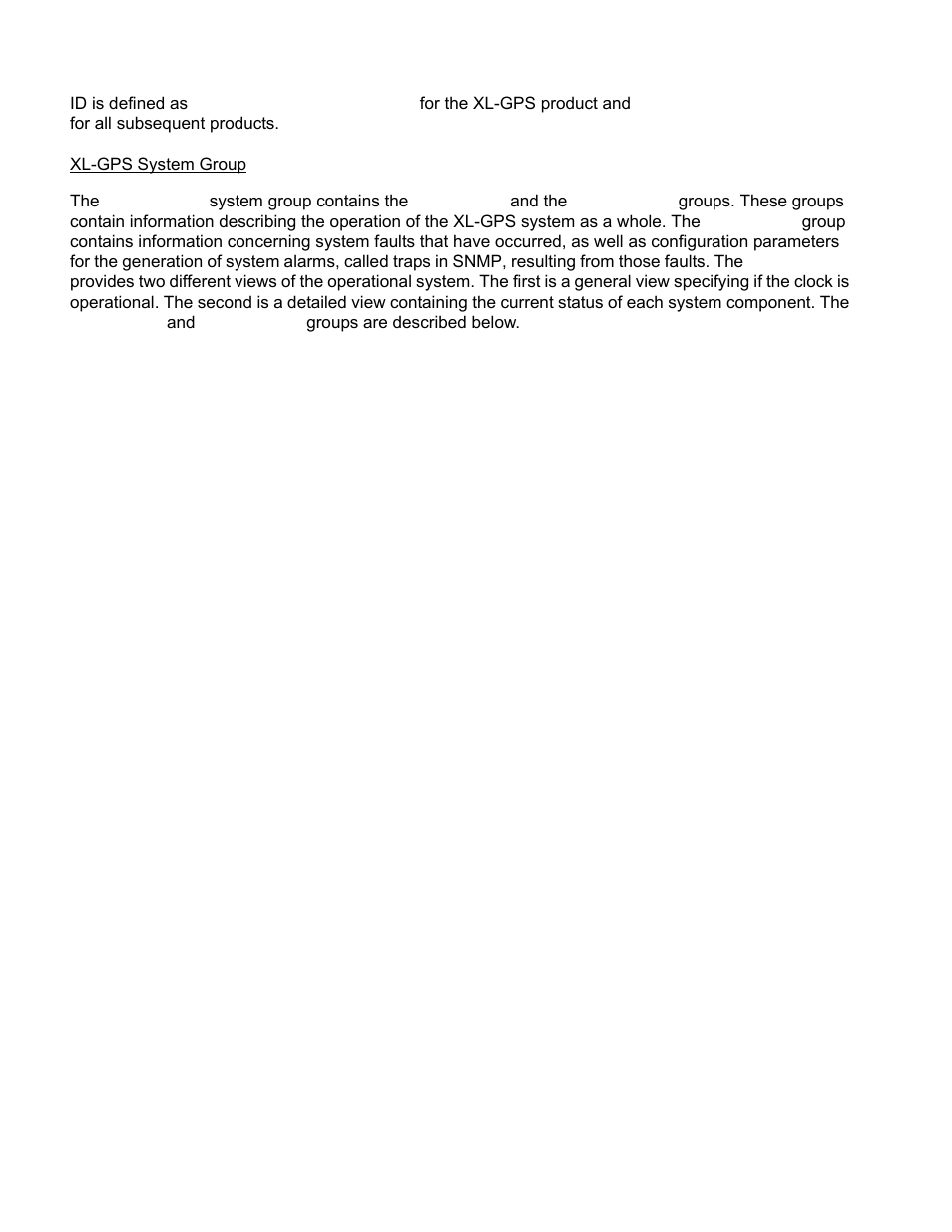 Xl-gps system group | Symmetricom XL-GPS User Manual | Page 136 / 162