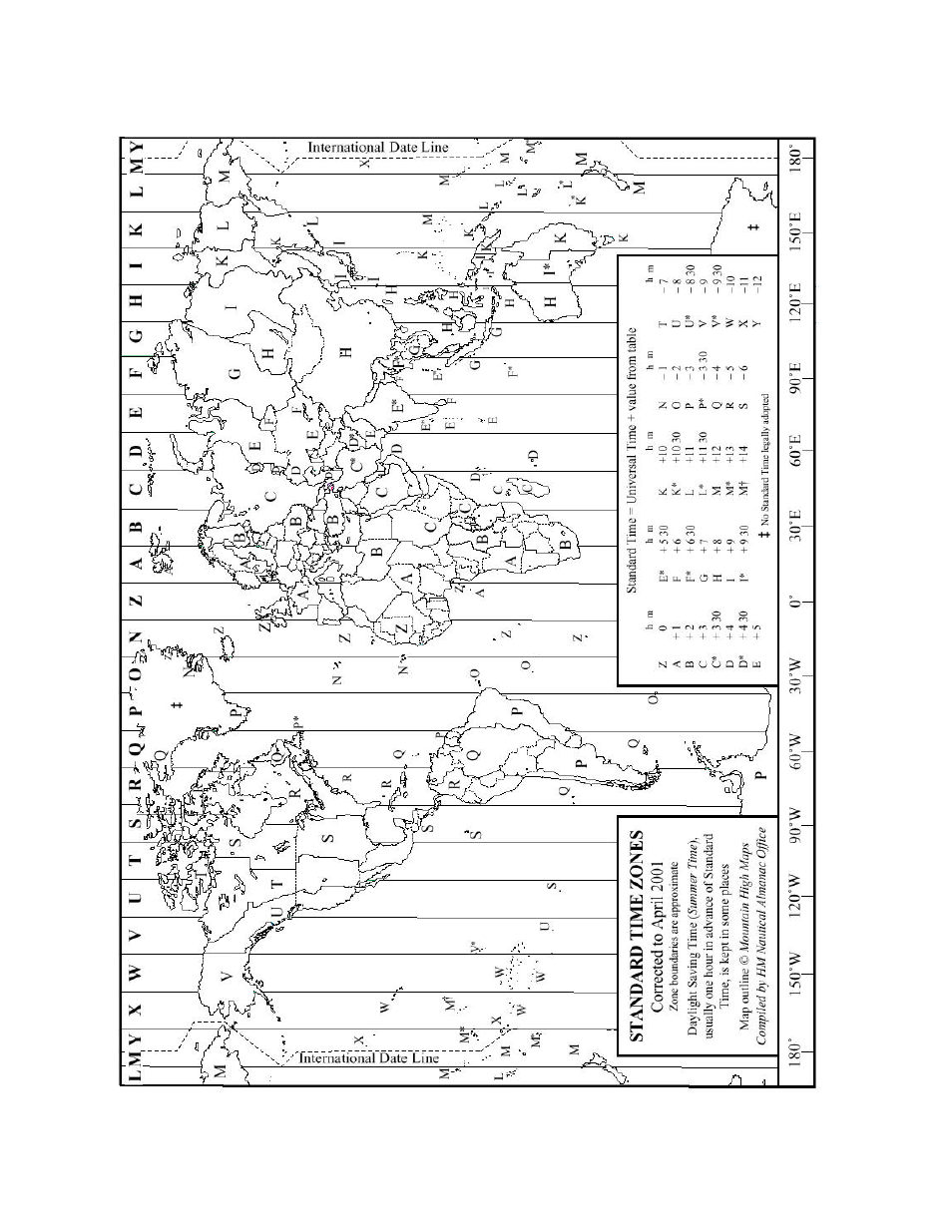 F: world map of time zones, Utc). refer to | Symmetricom XL-GPS User Manual | Page 151 / 162