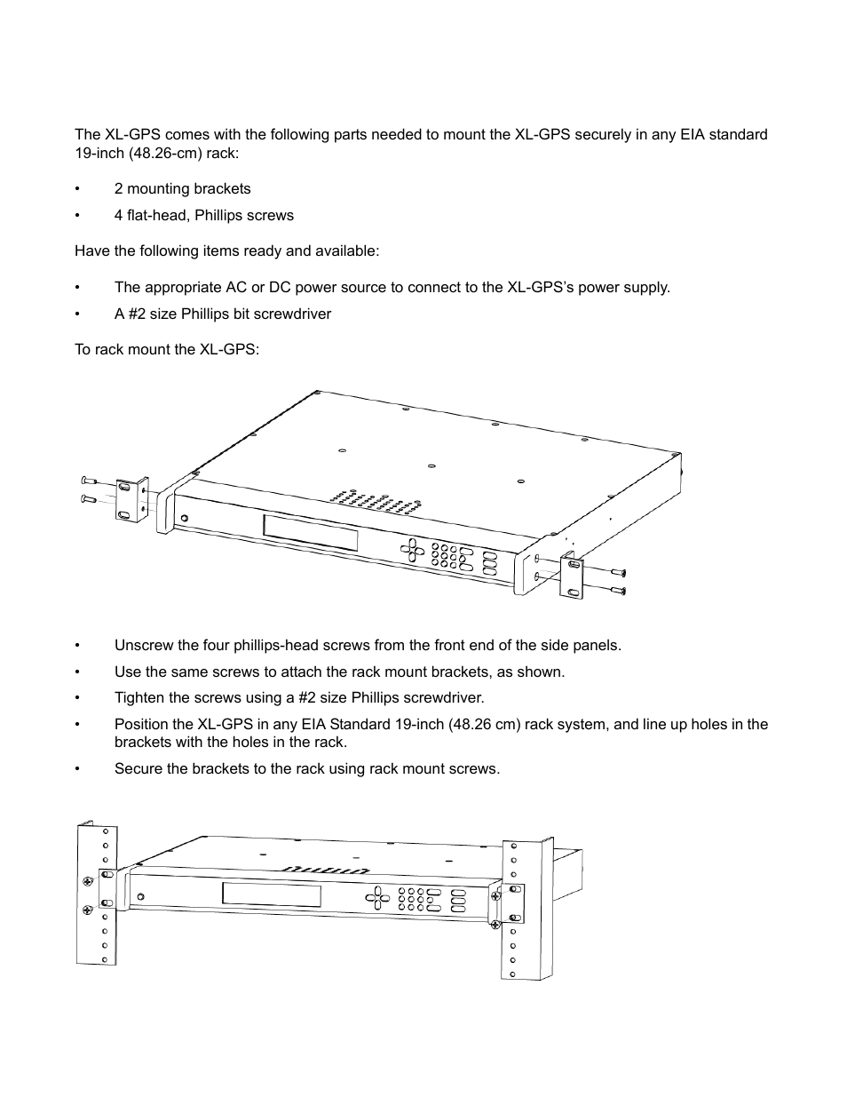 Rack mounting the xl-gps | Symmetricom XL-GPS User Manual | Page 33 / 162