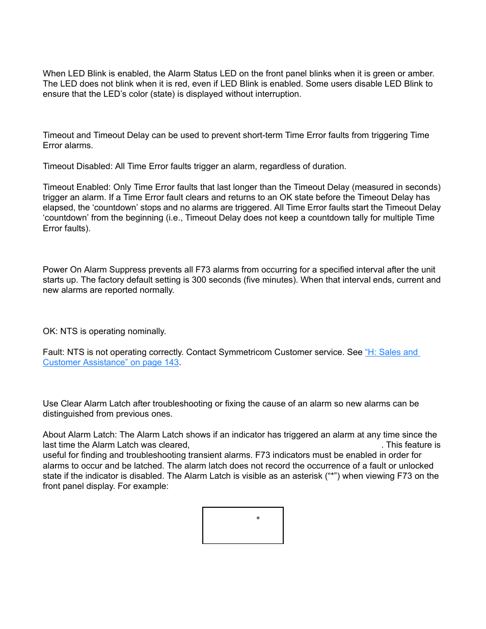 Rval, Gps ok ∗ alarm enabled | Symmetricom XL-GPS User Manual | Page 77 / 162
