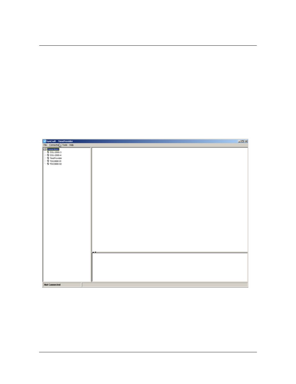 Using syncraft, Starting syncraft, As described in | Symmetricom EDGE CLOCK 1000 User Manual | Page 102 / 224