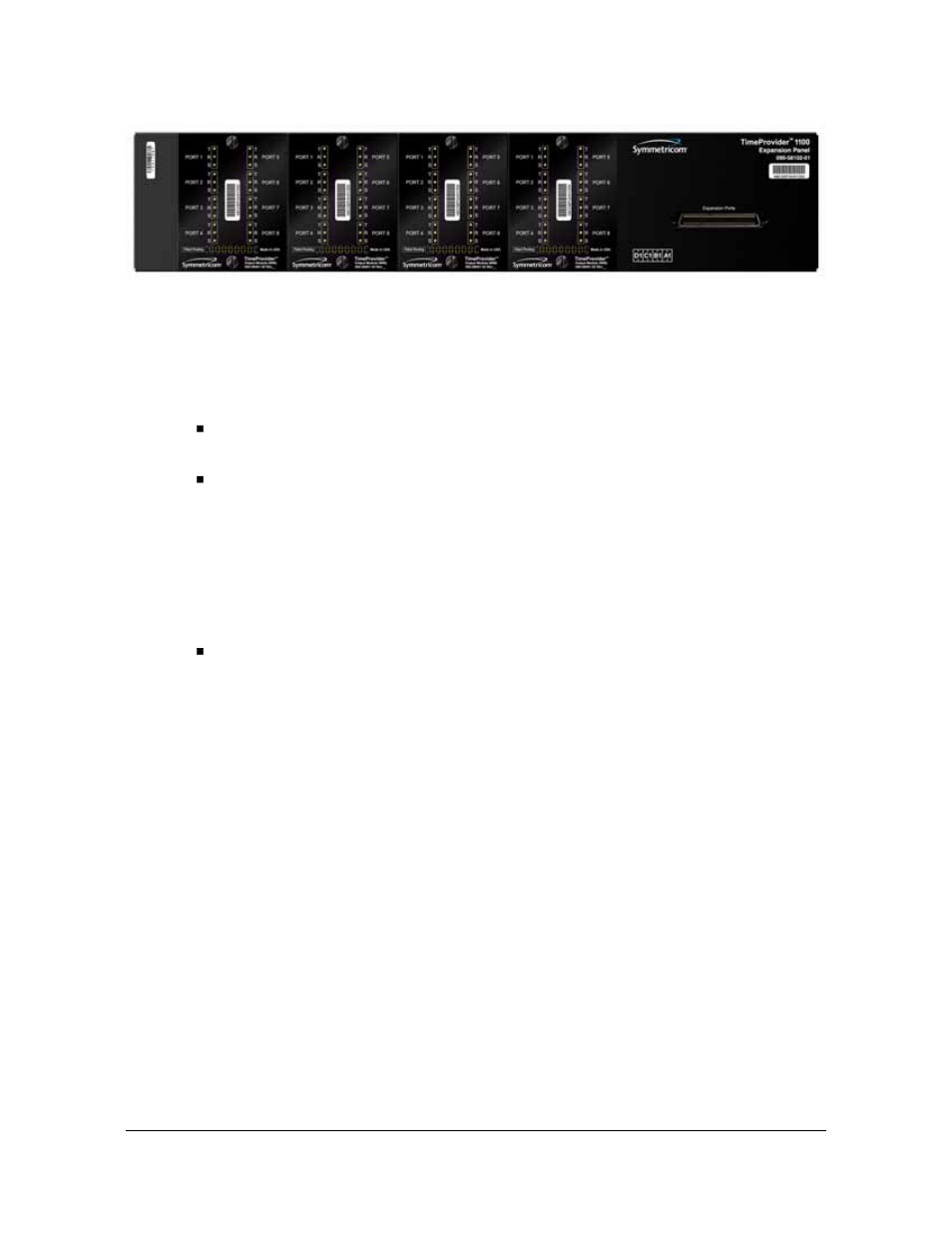 Inputs, Outputs, Inputs outputs | Timeprovider 1100 expansion panel | Symmetricom EDGE CLOCK 1000 User Manual | Page 22 / 224