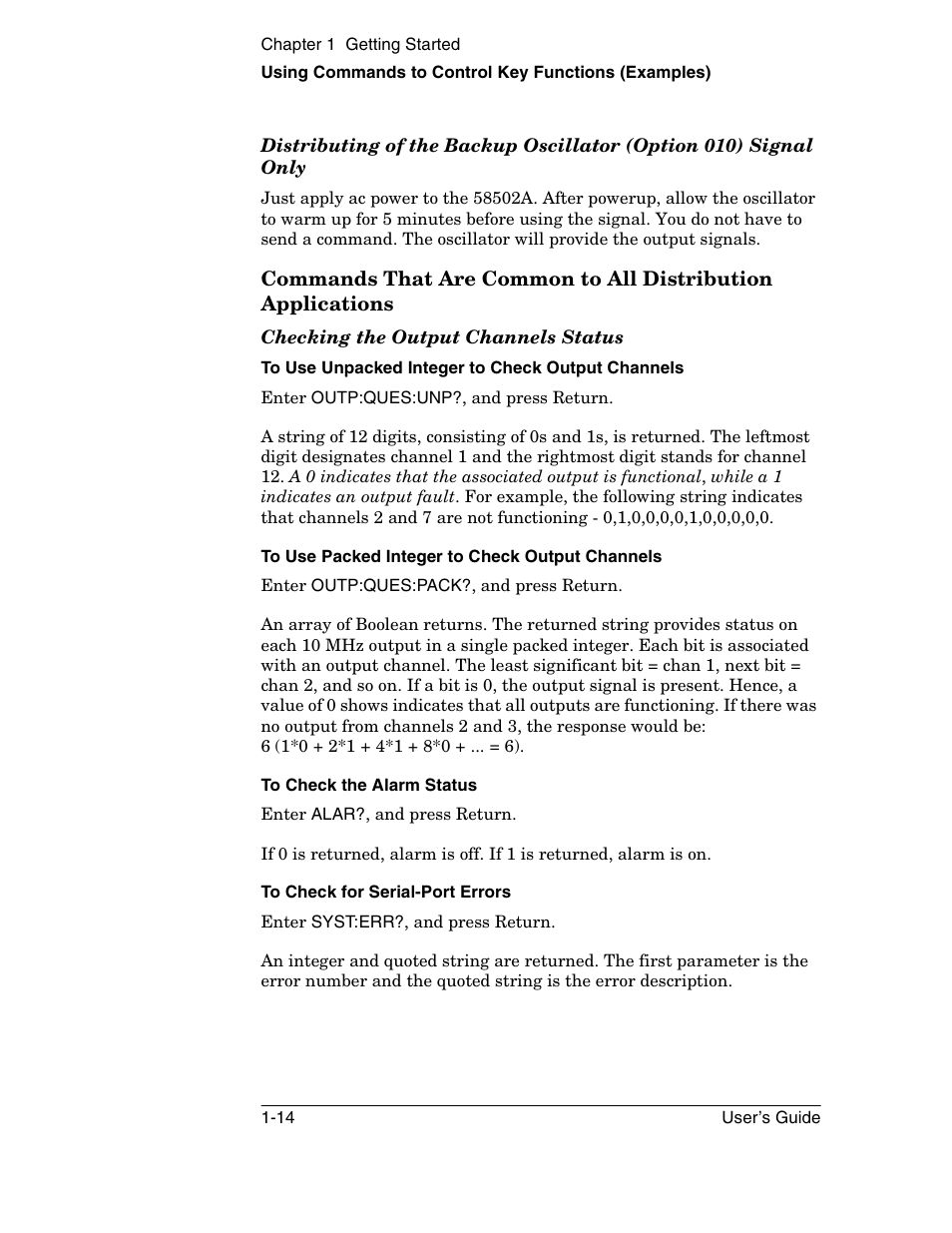 Symmetricom 58502A User Manual | Page 24 / 88