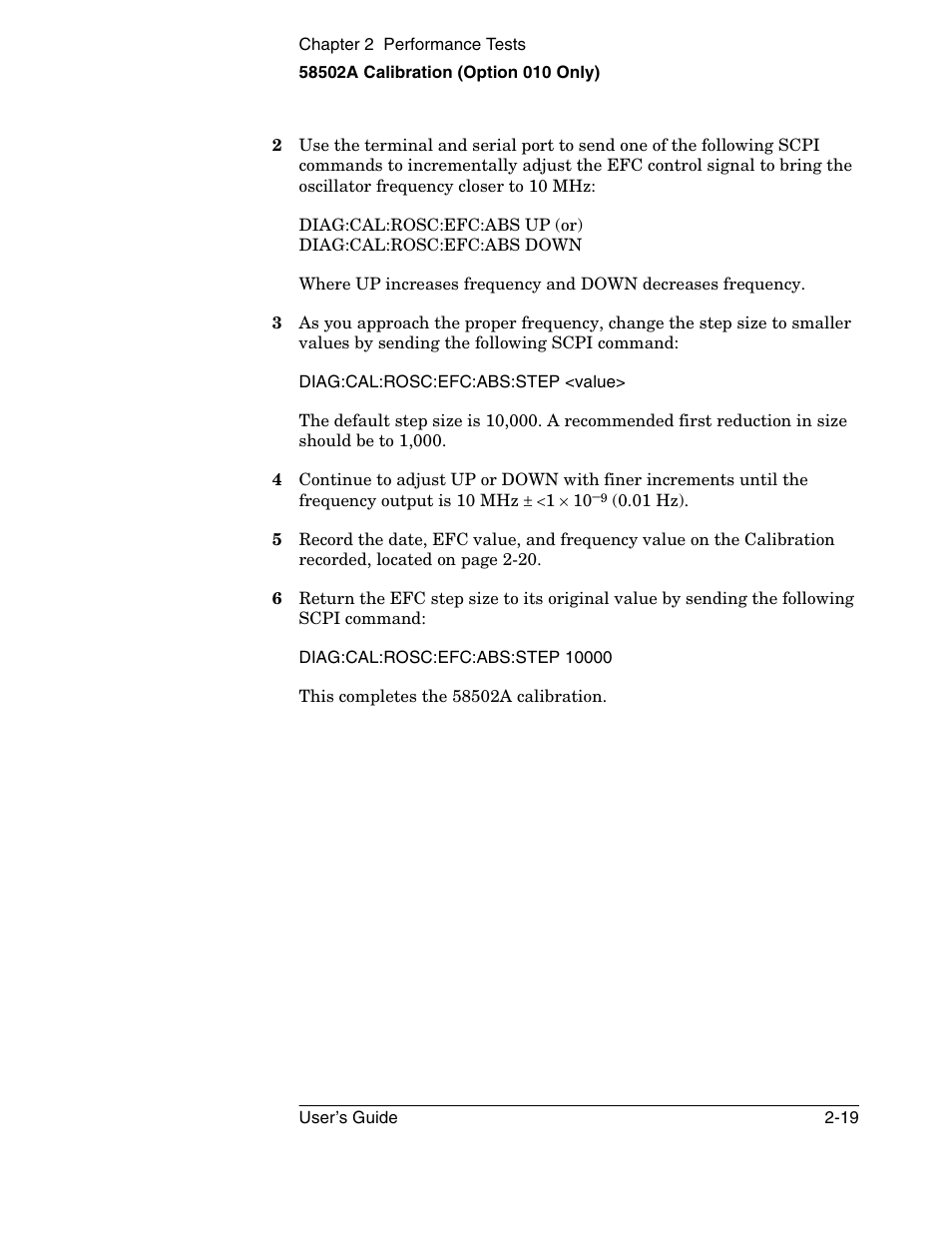 Symmetricom 58502A User Manual | Page 45 / 88