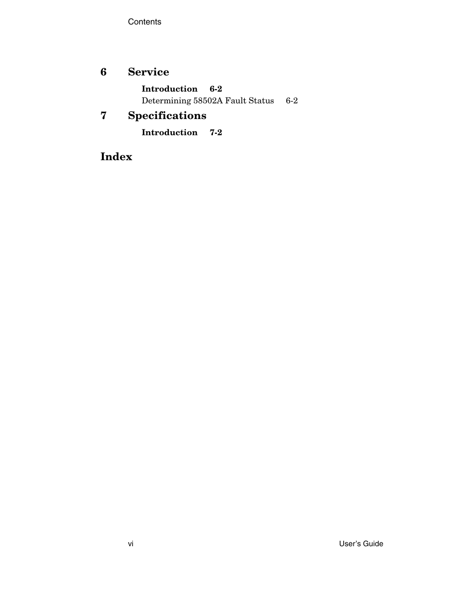 Symmetricom 58502A User Manual | Page 6 / 88