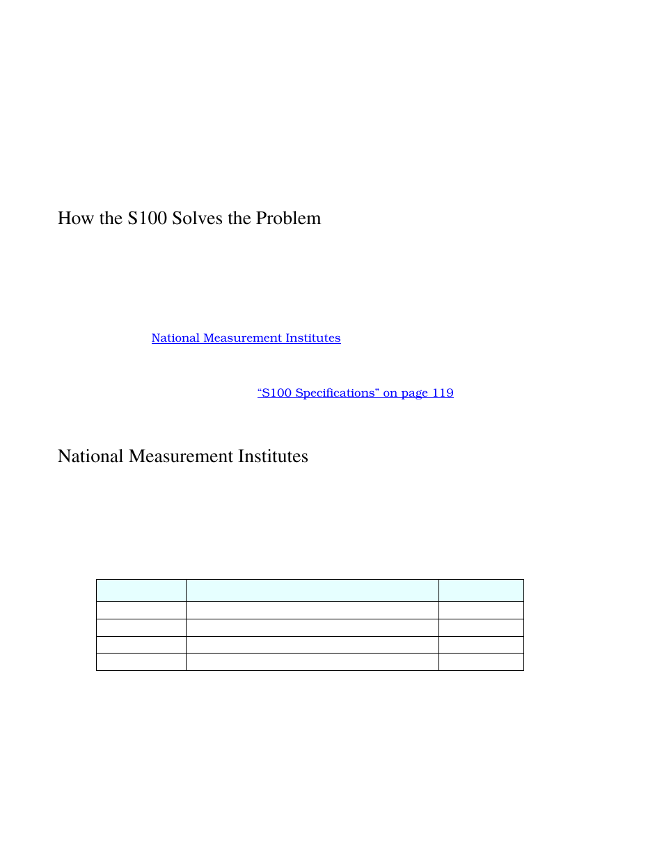 How the s100 solves the problem, National measurement institutes | Symmetricom S100 User Manual | Page 13 / 166
