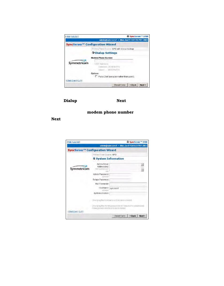 Symmetricom S100 User Manual | Page 47 / 166