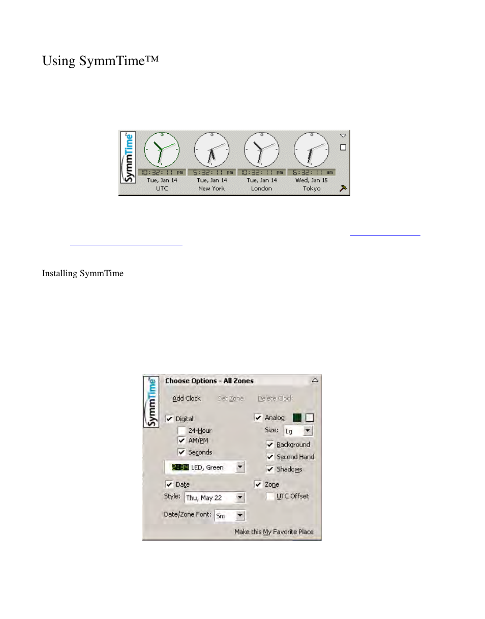 Using symmtime, Installing symmtime | Symmetricom S100 User Manual | Page 57 / 166
