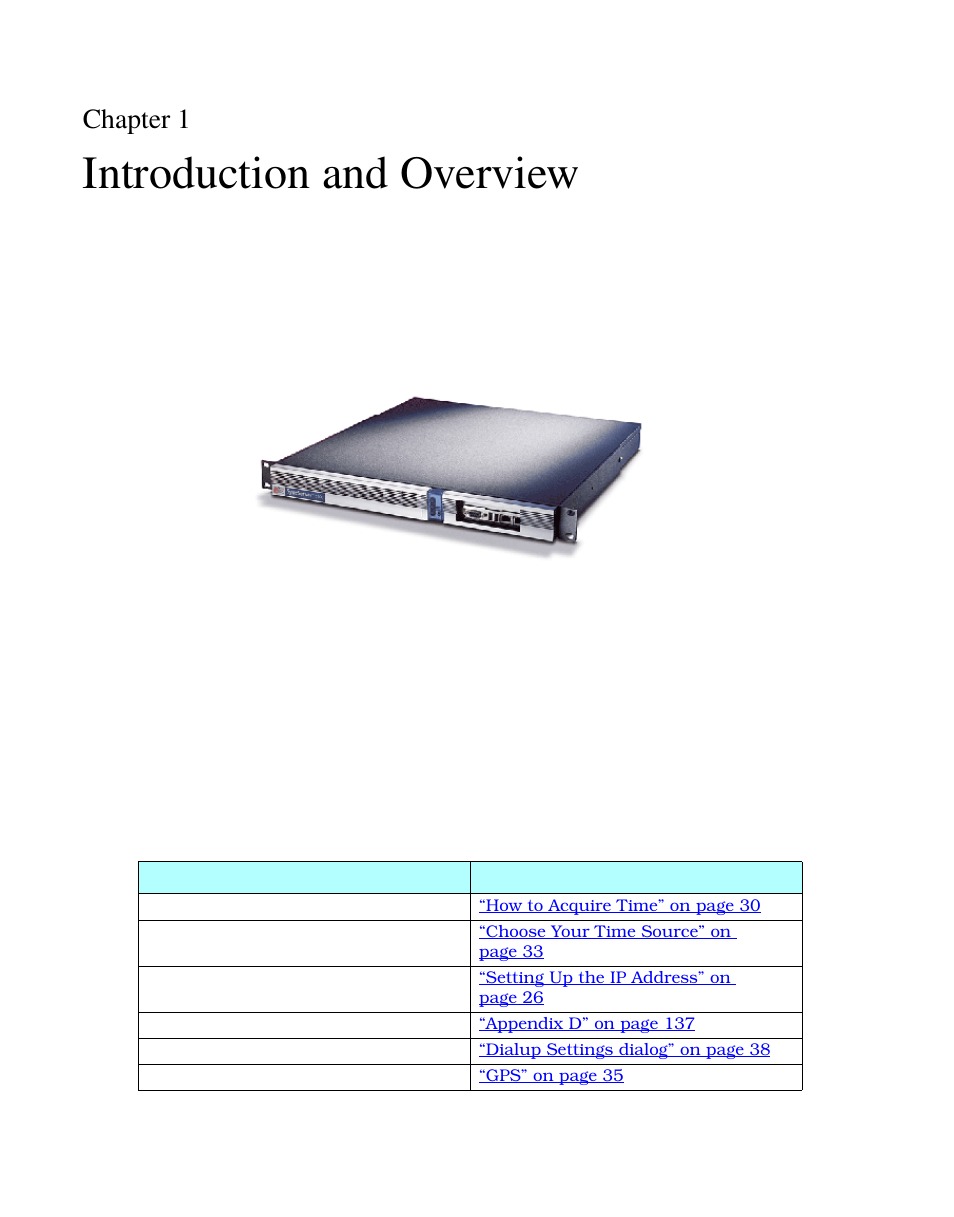 Chapter 1, Introduction and overview | Symmetricom S100 User Manual | Page 9 / 166