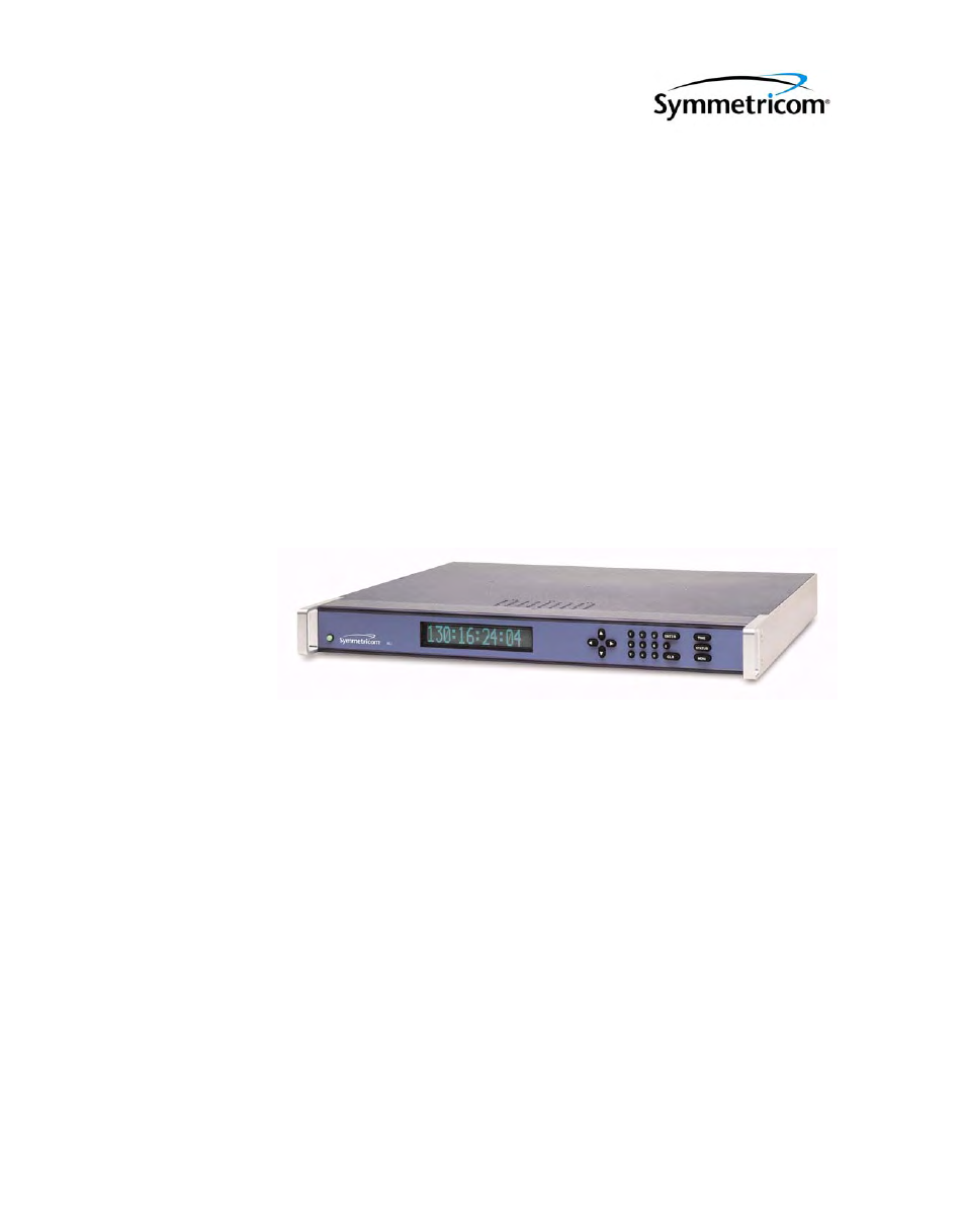 Symmetricom XLi IEEE 1588 User Manual | 216 pages