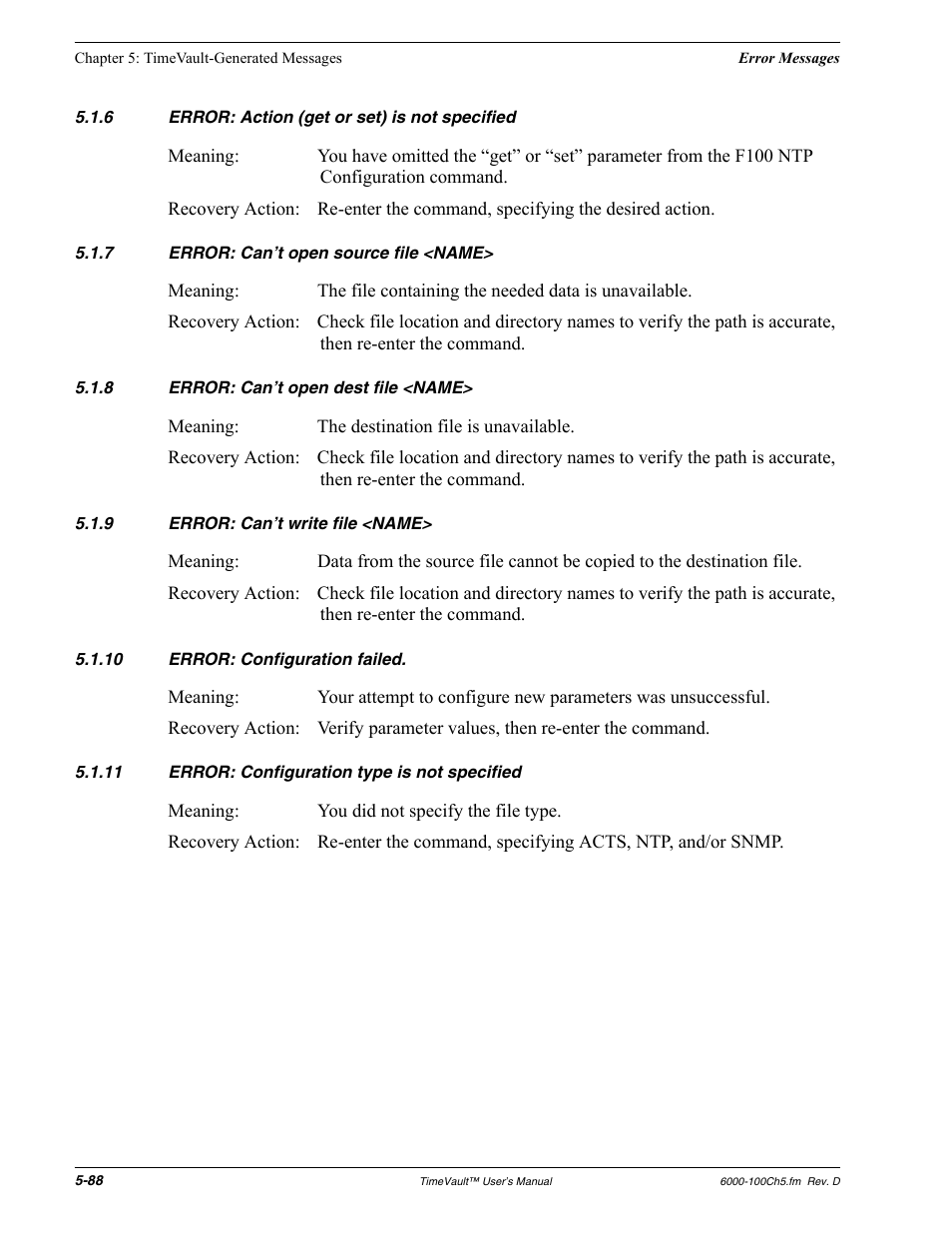 Symmetricom Time Server User Manual | Page 102 / 148