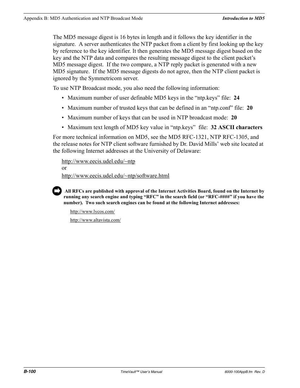 Symmetricom Time Server User Manual | Page 114 / 148