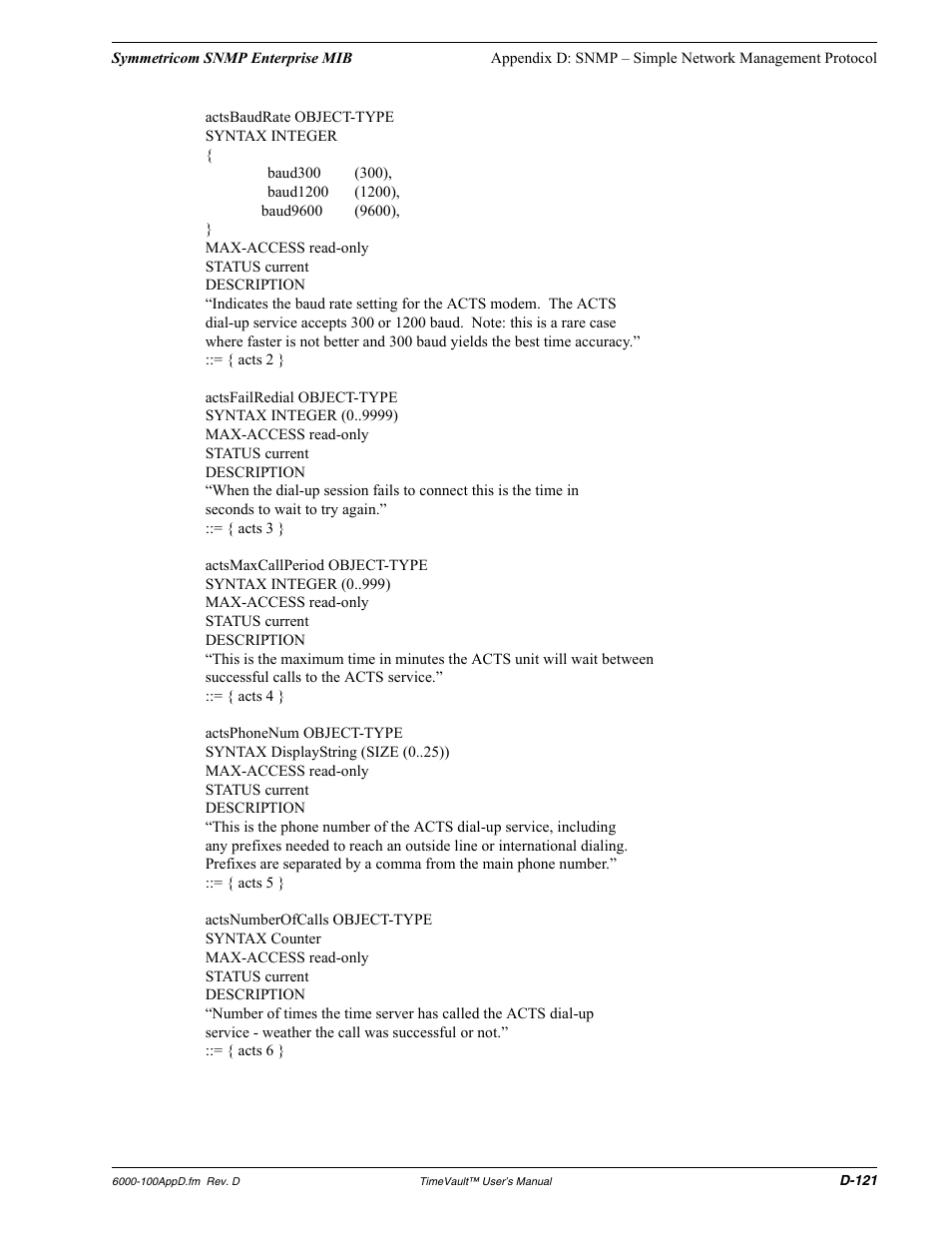 Symmetricom Time Server User Manual | Page 135 / 148