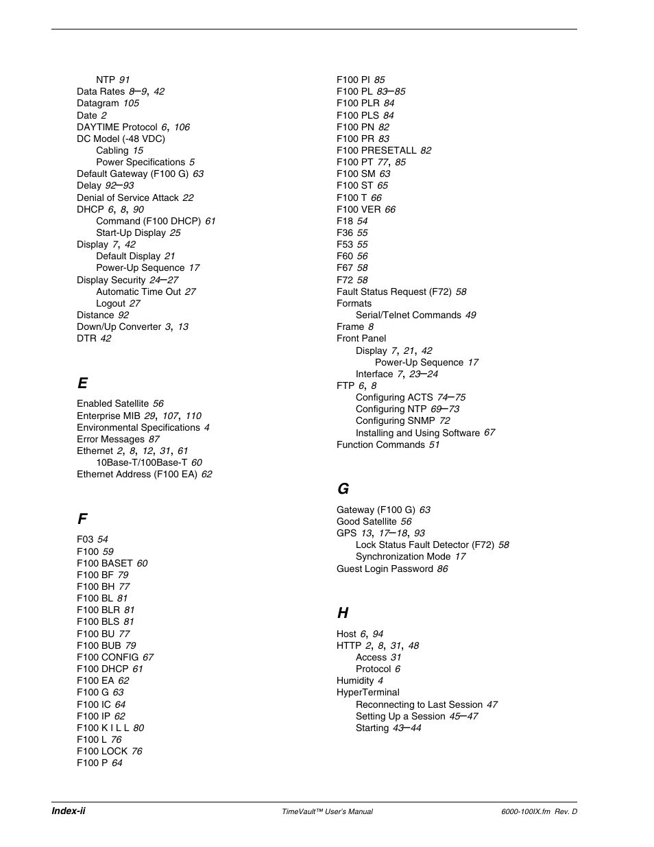 Symmetricom Time Server User Manual | Page 144 / 148