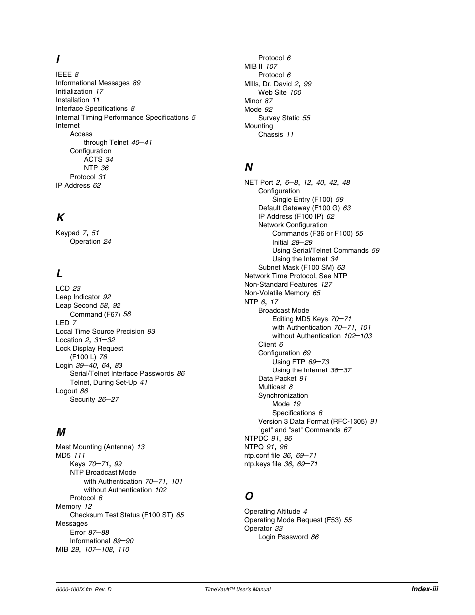 Symmetricom Time Server User Manual | Page 145 / 148