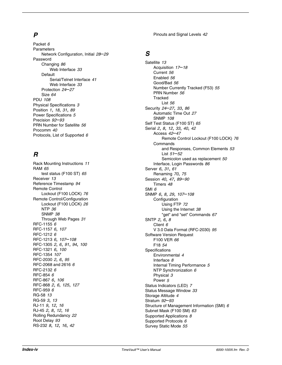 Symmetricom Time Server User Manual | Page 146 / 148