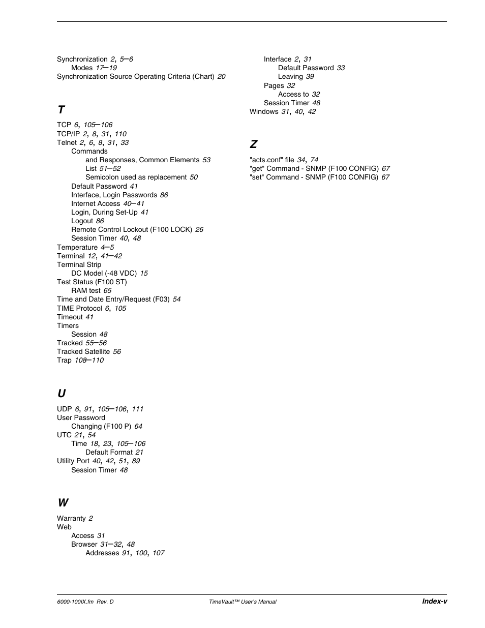 Symmetricom Time Server User Manual | Page 147 / 148