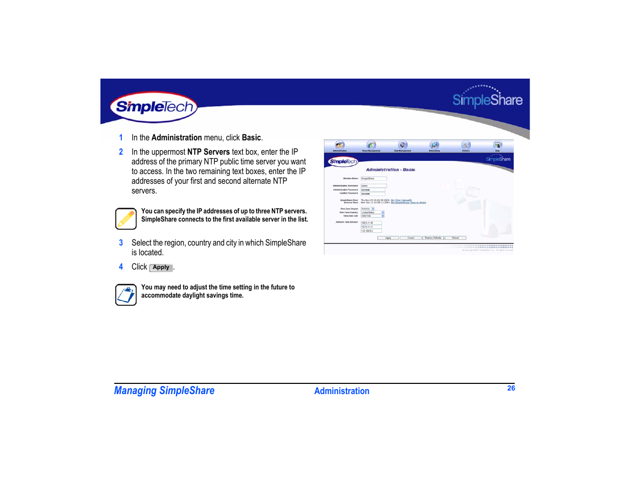 Managing simpleshare | SimpleTech SimpleShare User Manual | Page 40 / 120