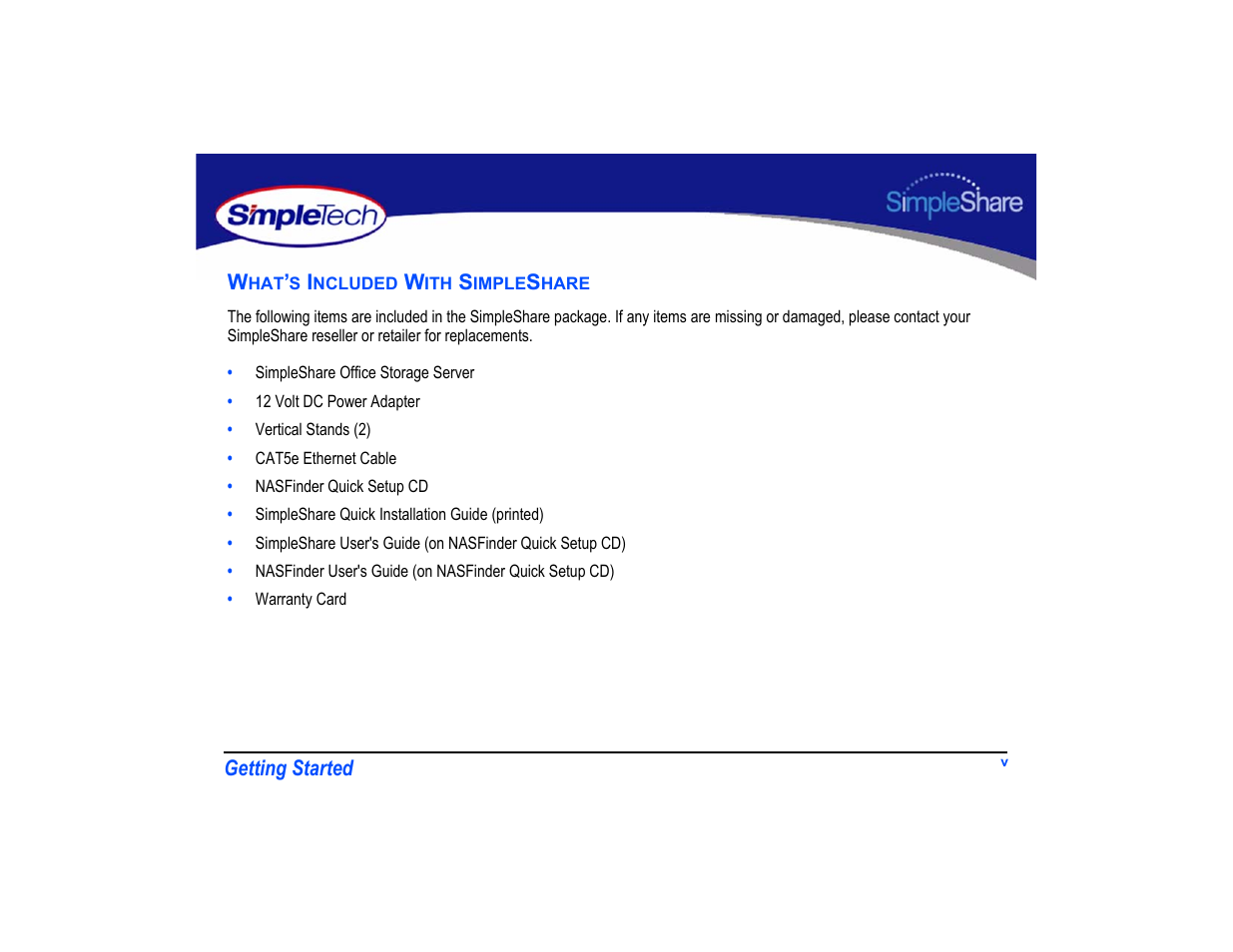 What’s included with simpleshare | SimpleTech SimpleShare User Manual | Page 5 / 120