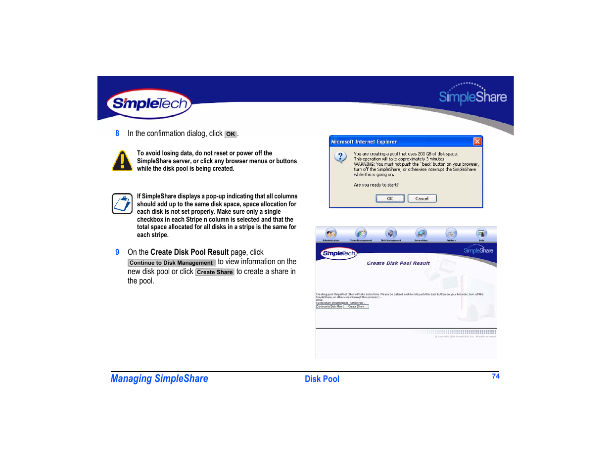 Managing simpleshare | SimpleTech SimpleShare User Manual | Page 88 / 120