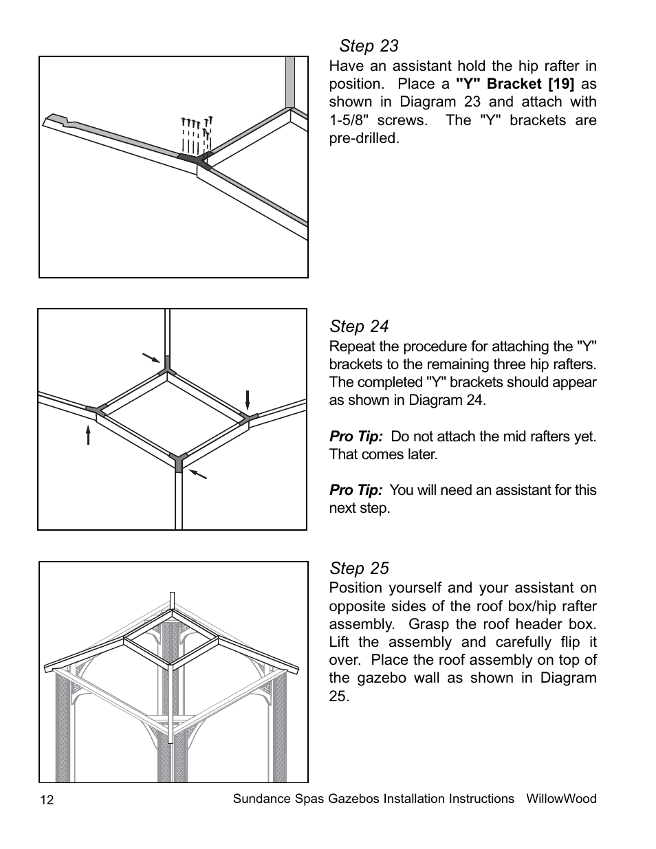 Step 23, Step 24, Step 25 | Sundance Spas 7'7-inch x 7'7-inch and Smaller User Manual | Page 13 / 20