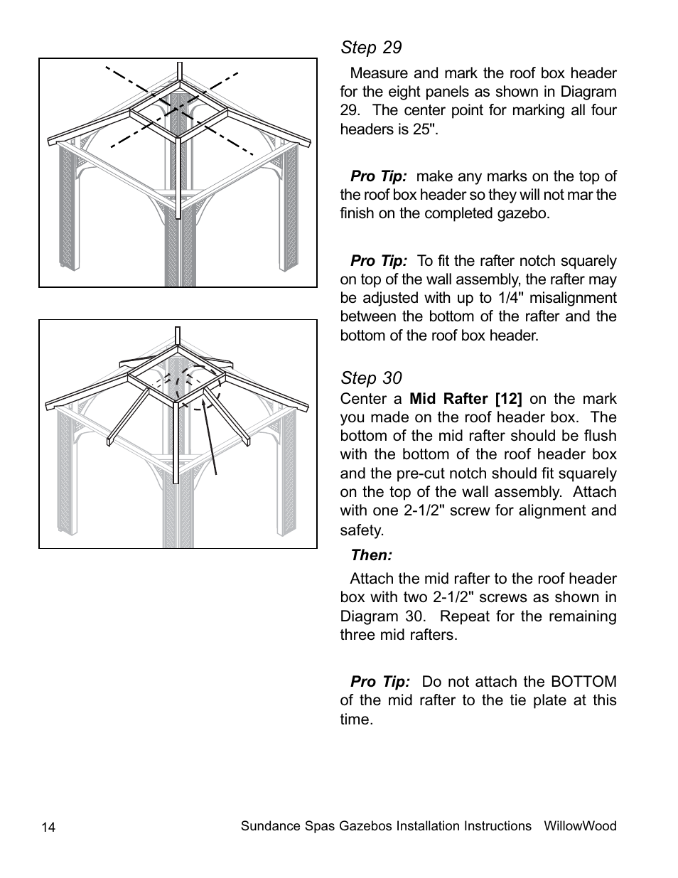 Step 29, Step 30 | Sundance Spas 7'7-inch x 7'7-inch and Smaller User Manual | Page 15 / 20
