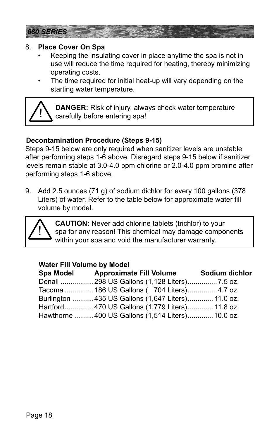 Sundance Spas 680 User Manual | Page 24 / 60