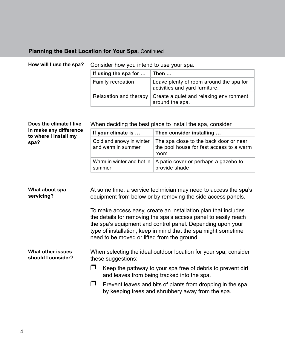 Sundance Spas Spas 880 Series User Manual | Page 6 / 32