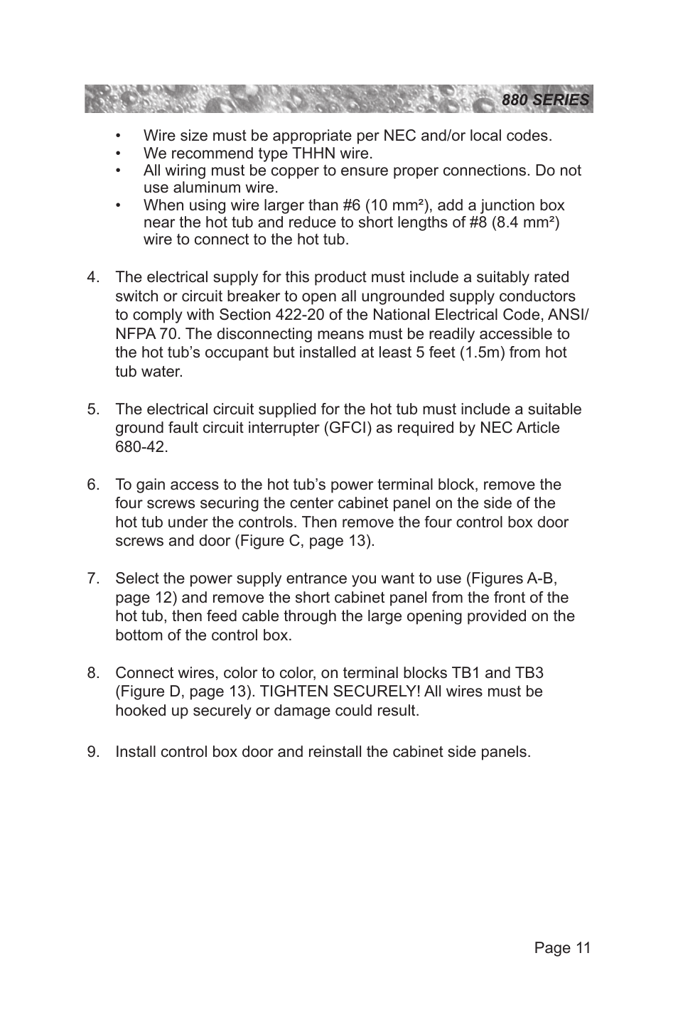 Sundance Spas 880 User Manual | Page 17 / 80