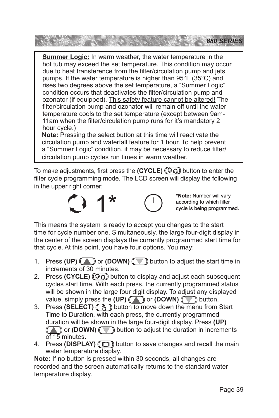 Sundance Spas 880 User Manual | Page 45 / 80