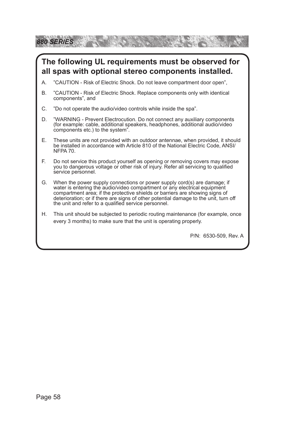 Sundance Spas 880 User Manual | Page 64 / 80