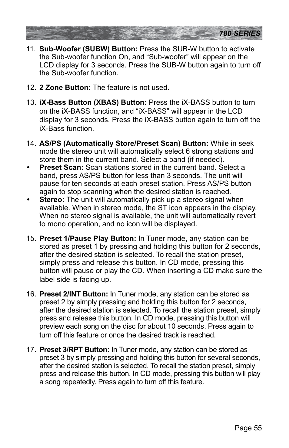 Sundance Spas CAMDEN 780 User Manual | Page 59 / 72