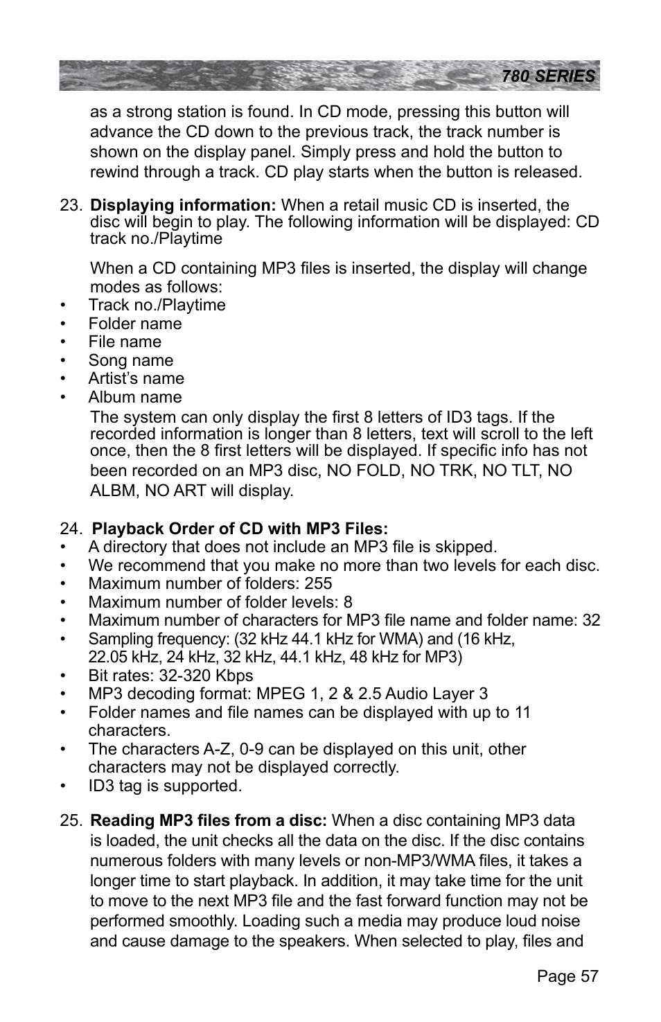 Sundance Spas CAMDEN 780 User Manual | Page 61 / 72