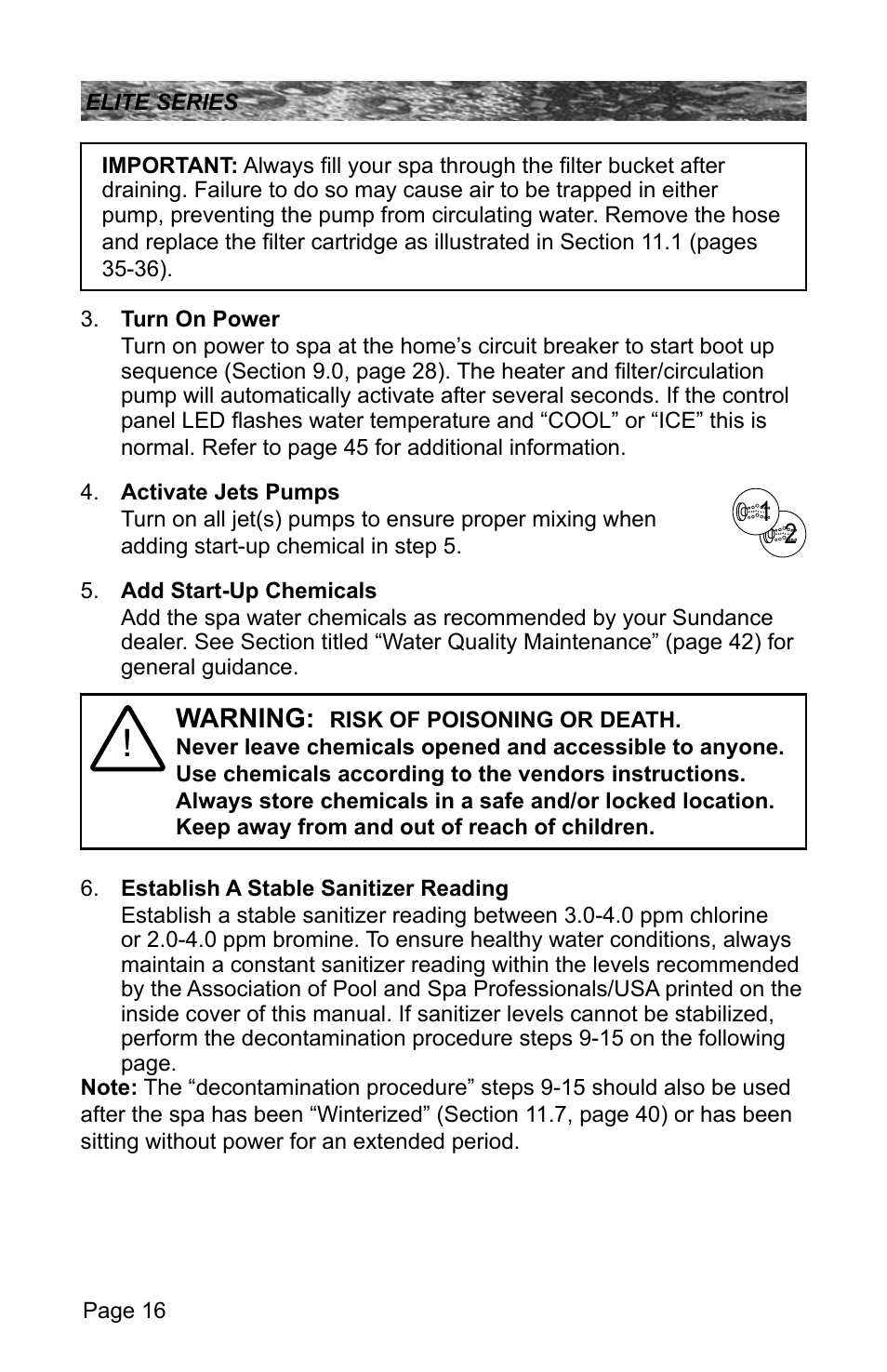 Sundance Spas CONSTANCE 6530-512X User Manual | Page 20 / 72