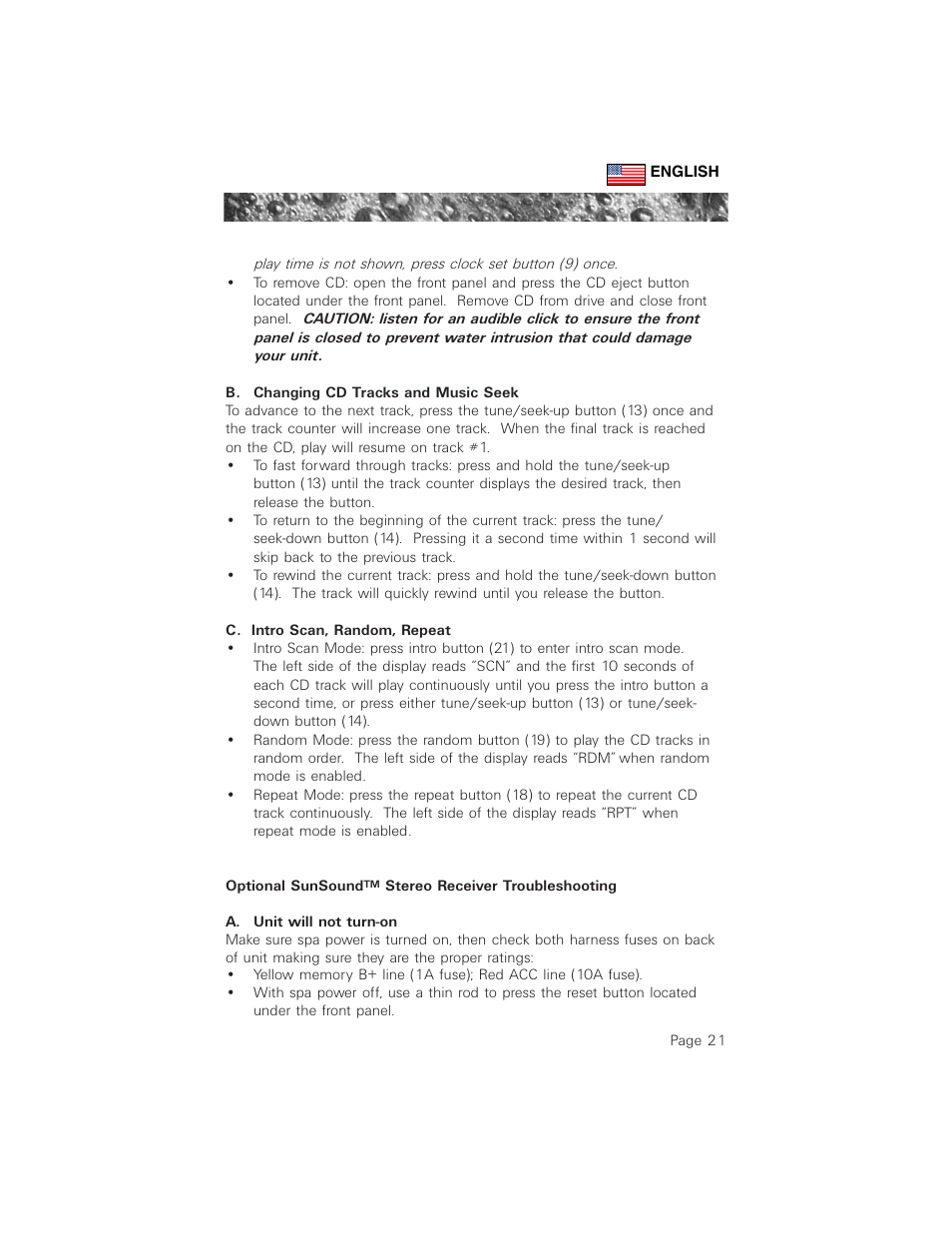 Sundance Spas 880 User Manual | Page 30 / 50