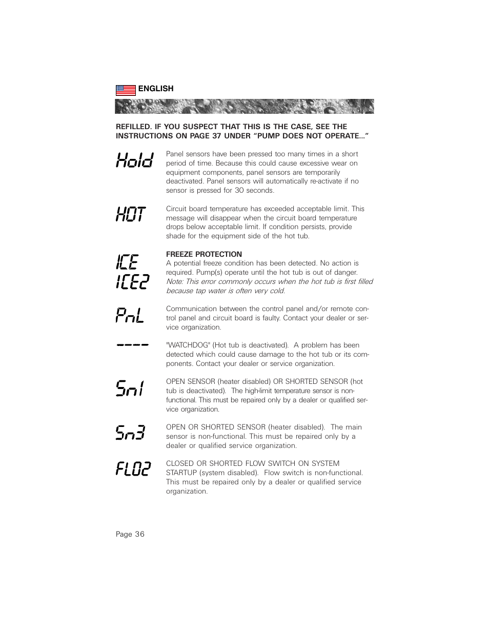 Sundance Spas 880 User Manual | Page 45 / 50