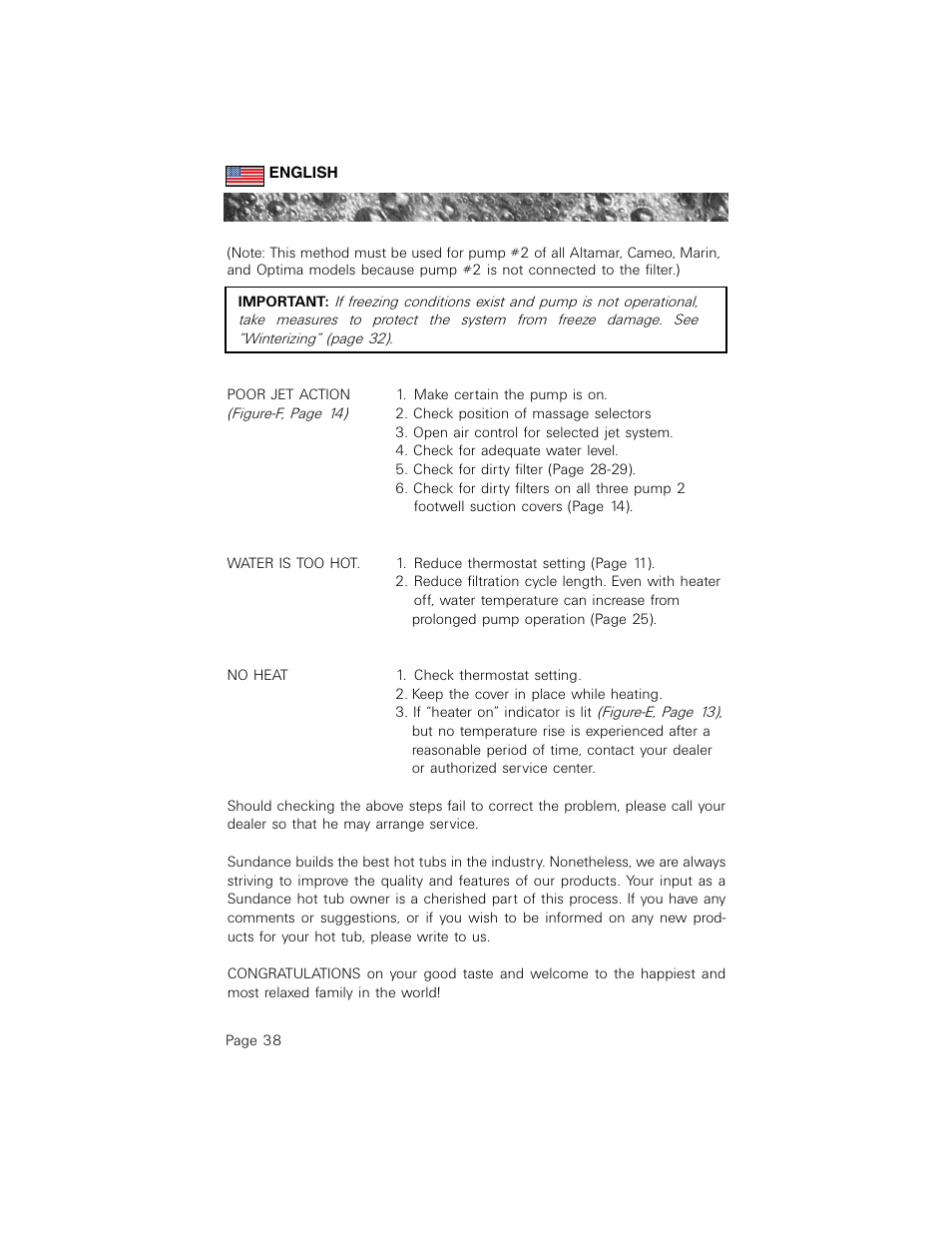 Sundance Spas 880 User Manual | Page 47 / 50