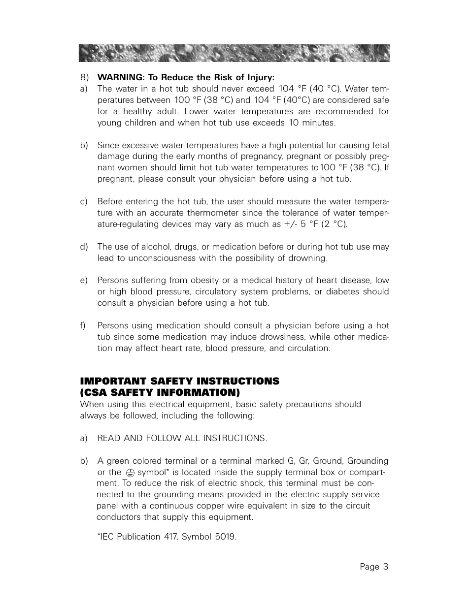 Sundance Spas 850 User Manual | Page 7 / 52