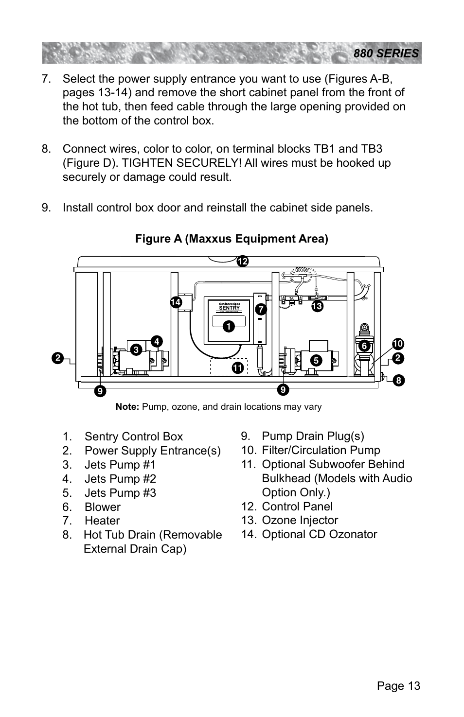 Sundance Spas ALTAMAR 880 User Manual | Page 19 / 92