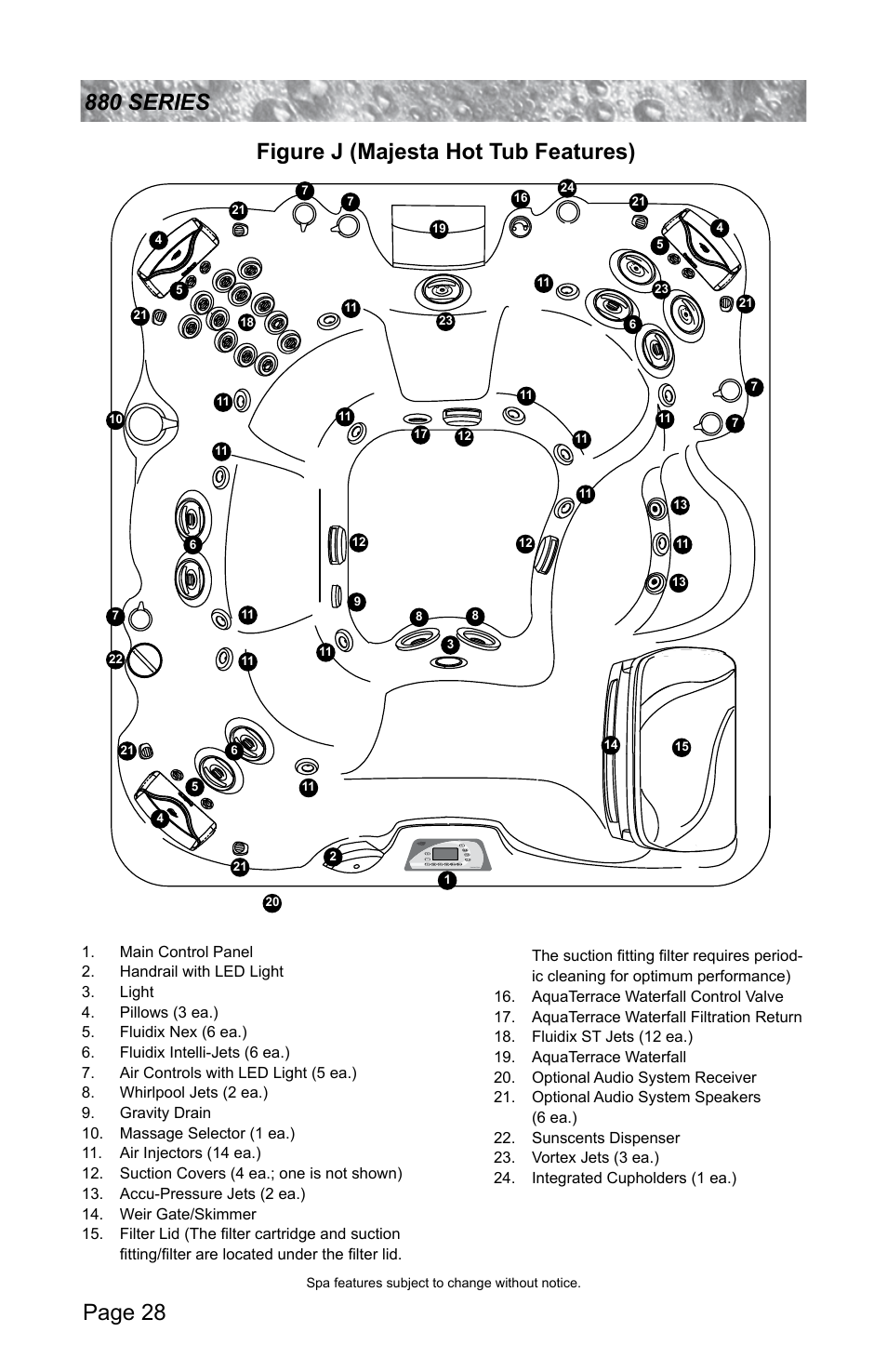 Sundance Spas ALTAMAR 880 User Manual | Page 34 / 92